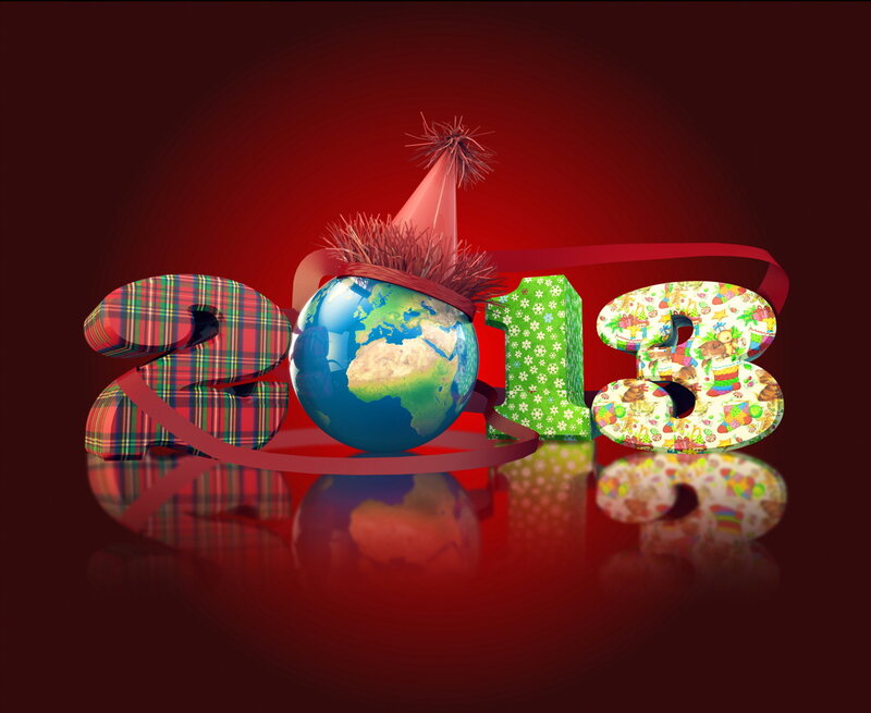 Globe with Party Hat