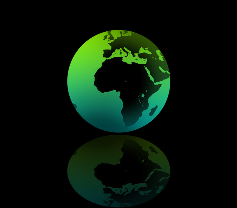 Globe with Reflection
