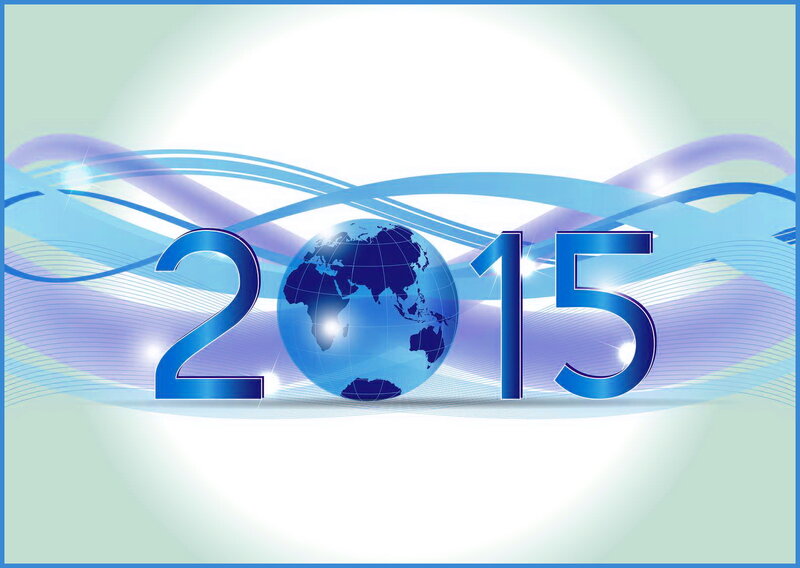 Globe with Year 2015