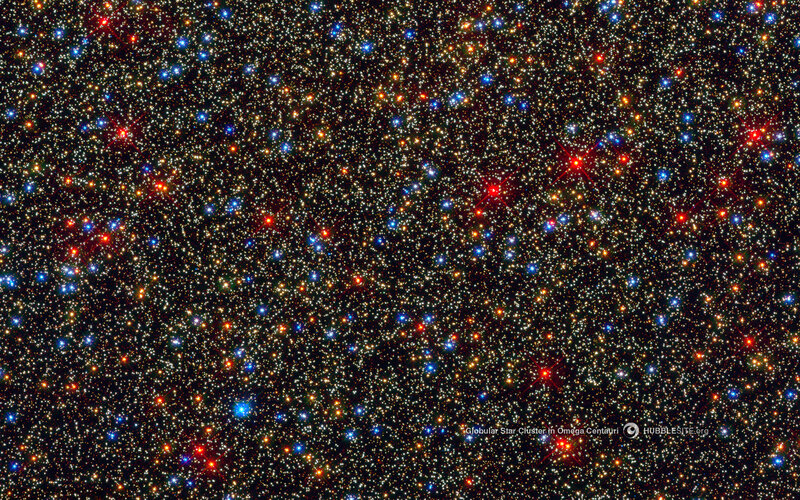 Globular Star Cluster — Black, Cosmic, Night, Photograph, Stars, Space, Galaxy, Blue