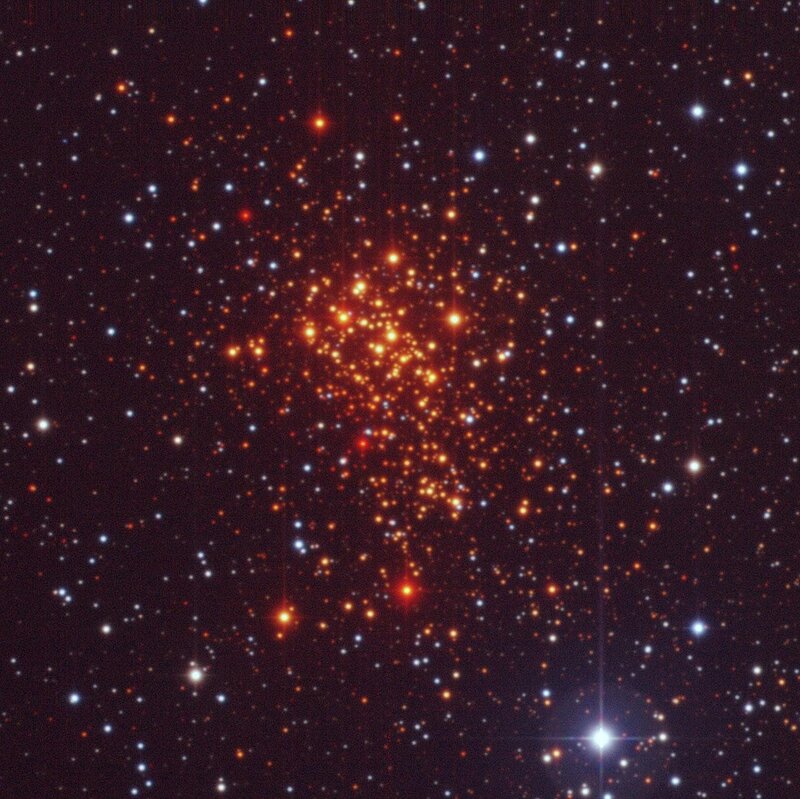 Globular Star Cluster — Black, Cosmic, Night, Photograph, Stars, Space, Nebula, Orange