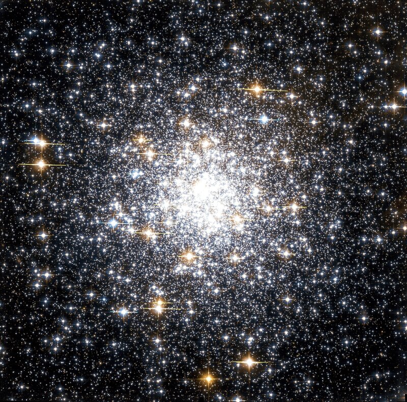 Globular Star Cluster — Black, Dramatic, Night, Photograph, Stars, Space, Galaxy