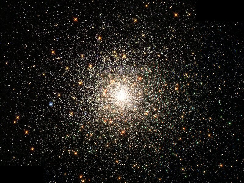Globular Star Cluster — Black, Dramatic, Night, Photograph