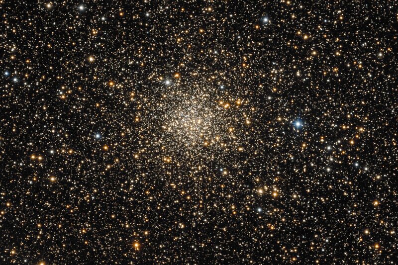 Globular Star Cluster — Black, Serene, Night