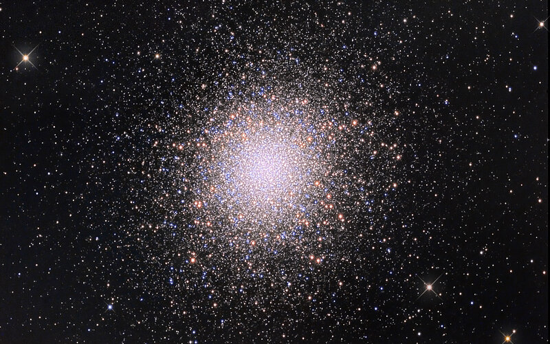 Globular Star Cluster — Black