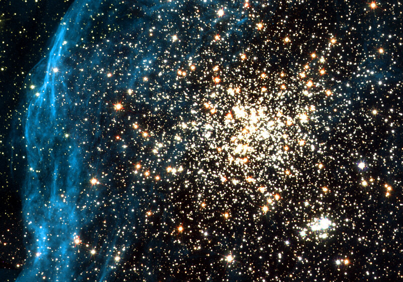 Globular Star Cluster — Blue