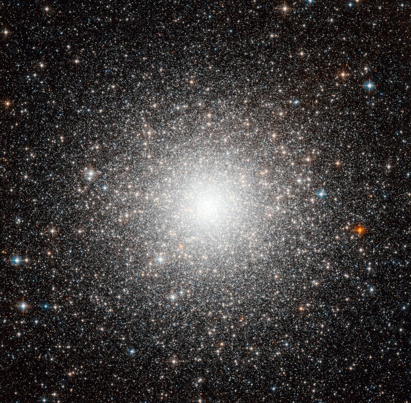 Globular Star Cluster — White, Serene