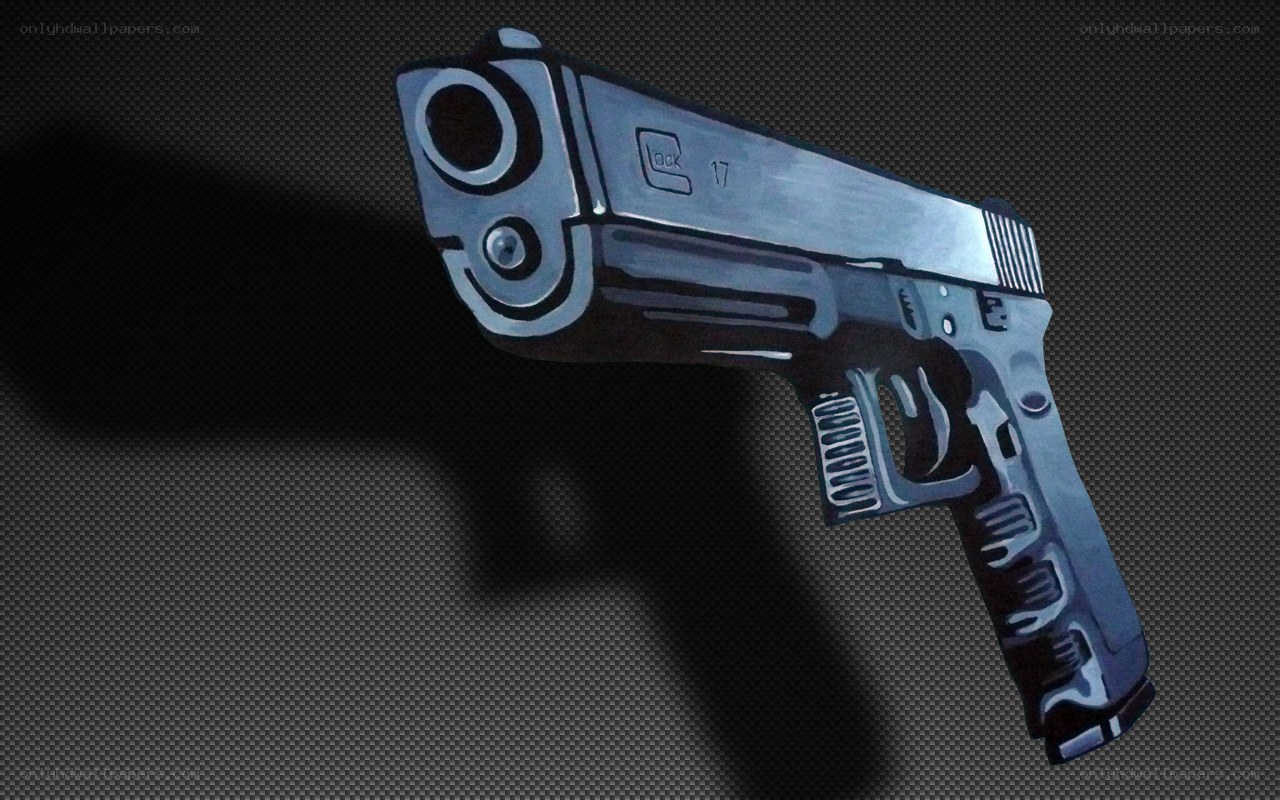 Glock 17 pistol illustration