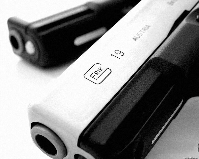 Glock 19 pistol close-up