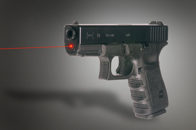 Glock pistol with laser sight