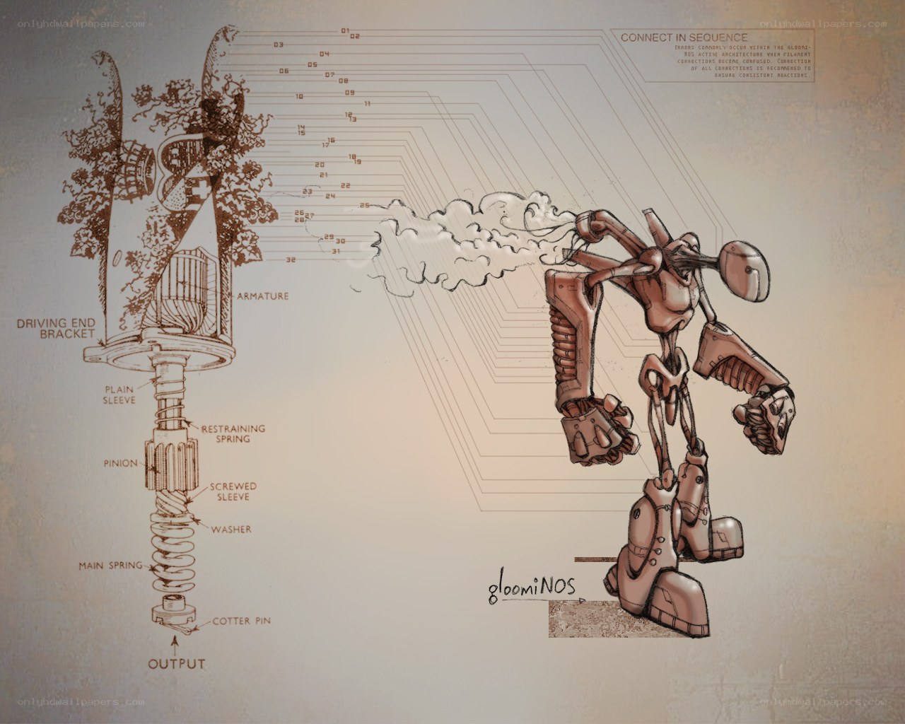 Gloominos robot design