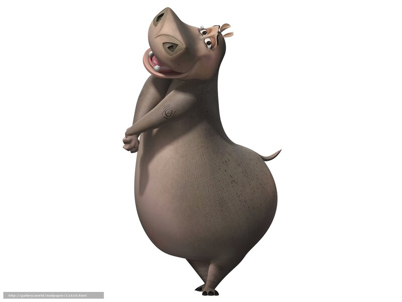Gloria the hippo character