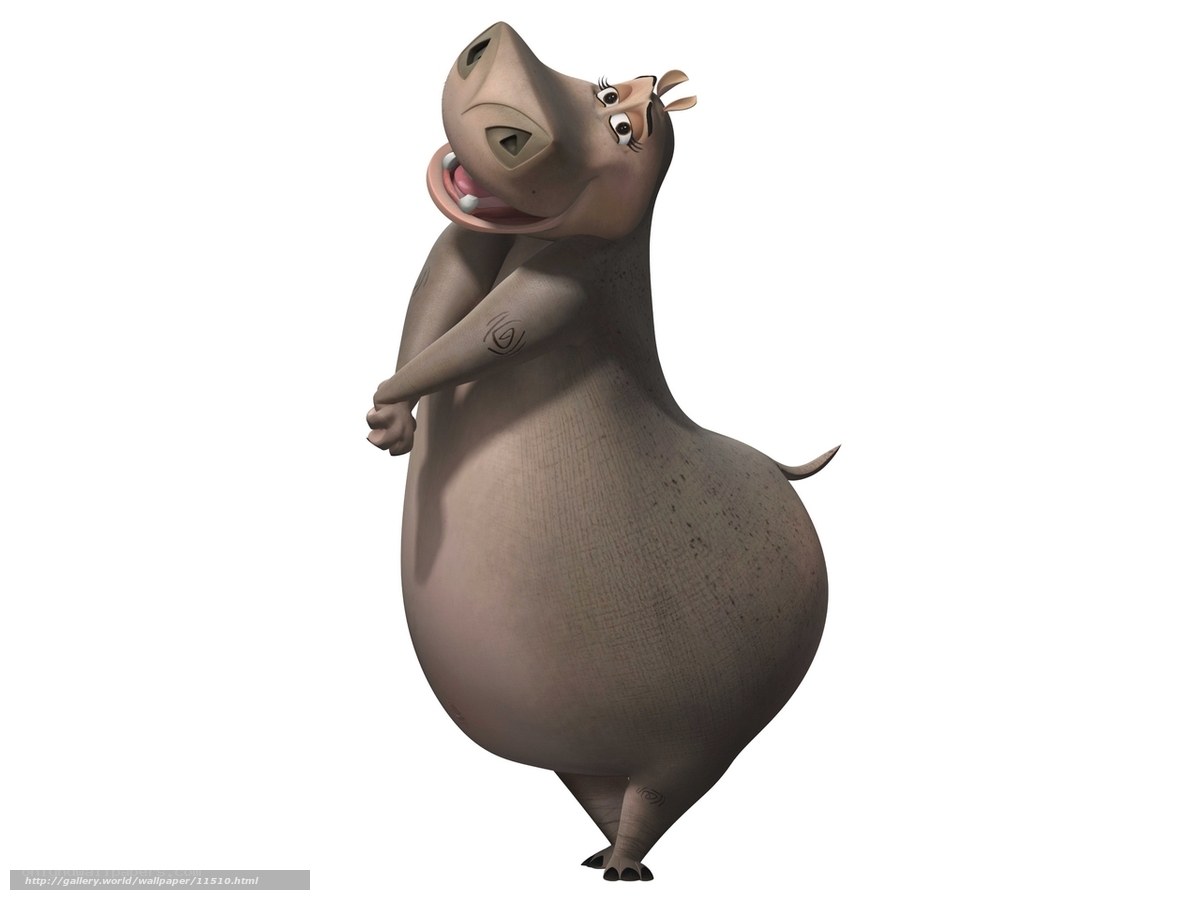 Gloria the hippo character