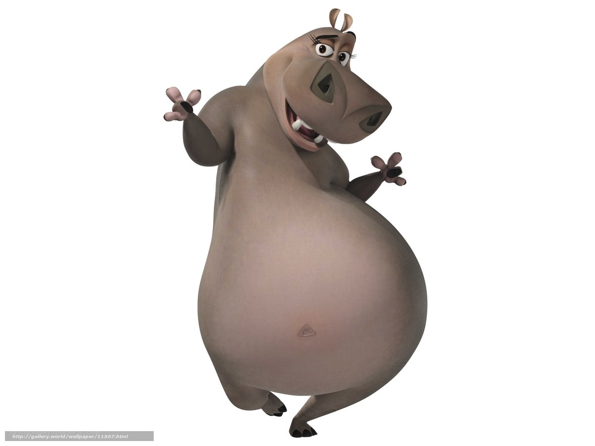 Gloria the hippo character
