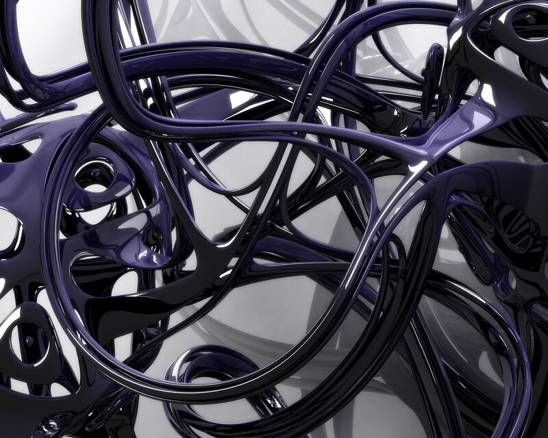Glossy Purple Tubes