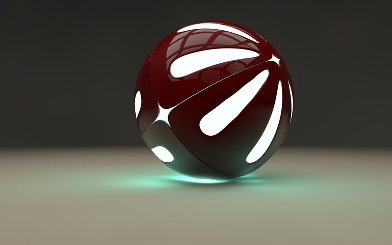 Glossy Red Sphere