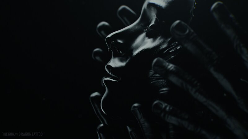 Gloved Hands Holding Face