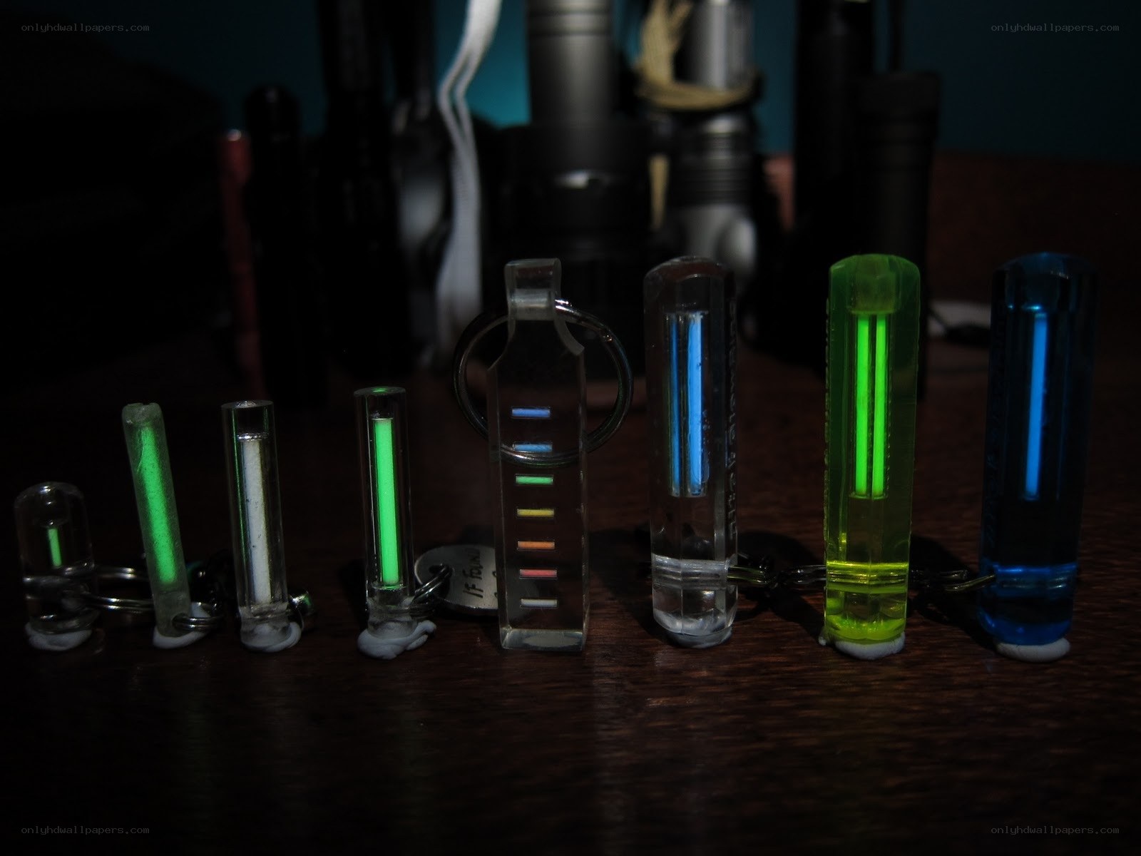 glow-in-the-dark keychains
