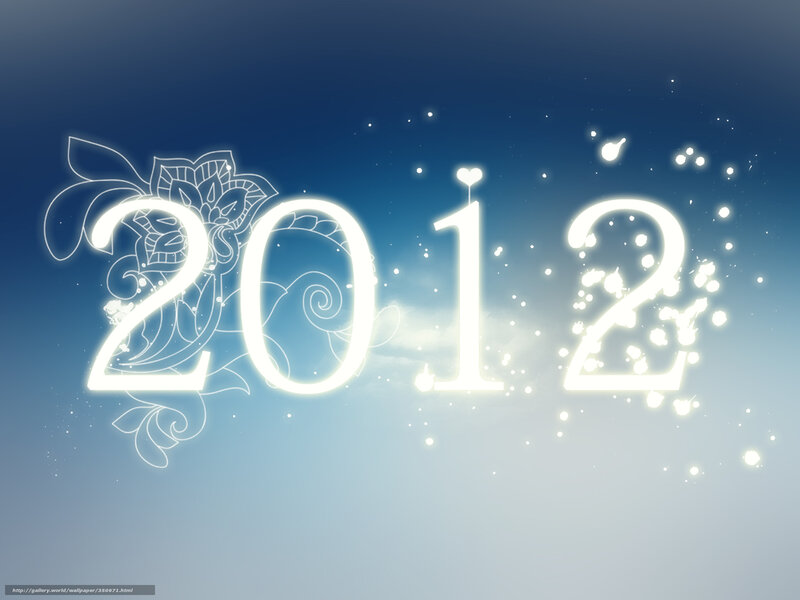 Glowing 2012 Numbers