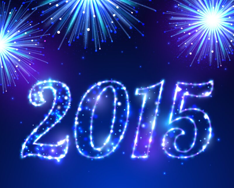 Glowing 2015 Numbers