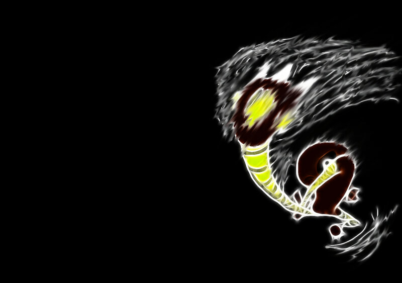 glowing abstract creature