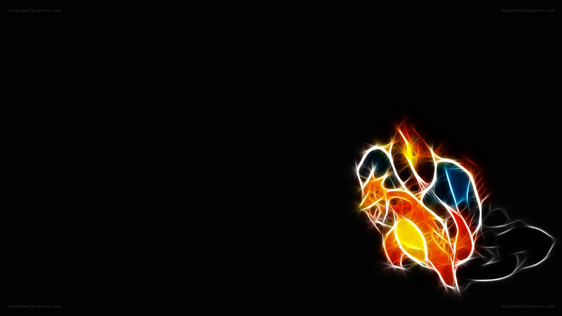 glowing abstract design