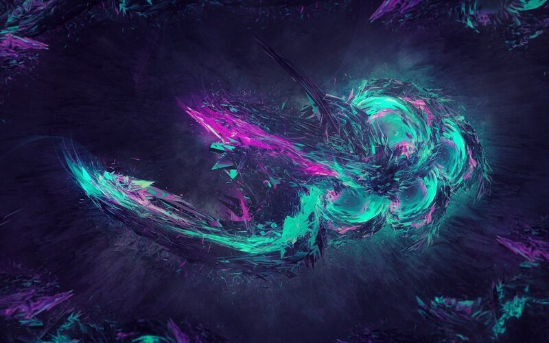 Glowing Abstract Energy Form