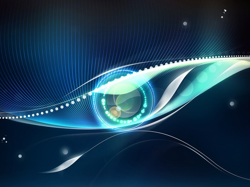 Glowing Abstract Eye