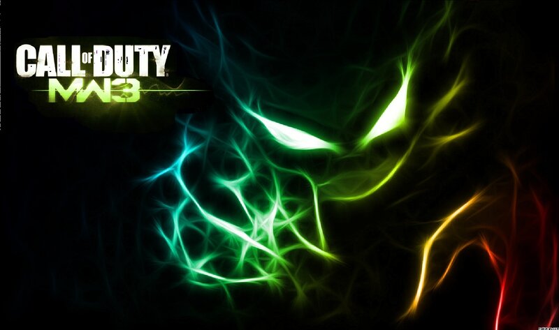 Glowing Abstract Face — Green, Dramatic