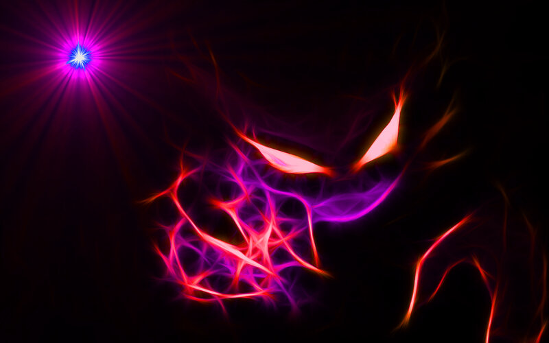 Glowing Abstract Face
