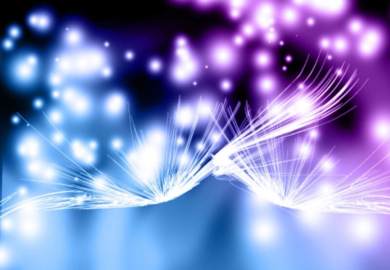 glowing abstract light particles