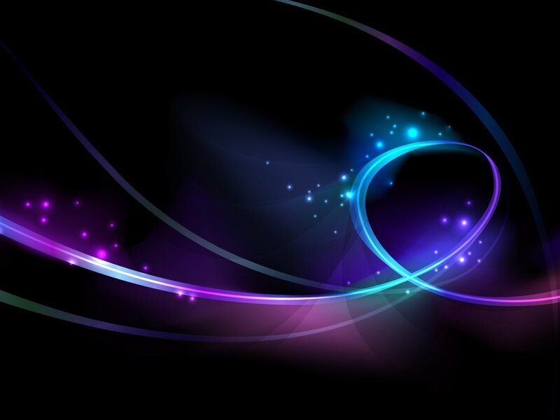 Glowing Abstract Lines — Purple, Dynamic, Night