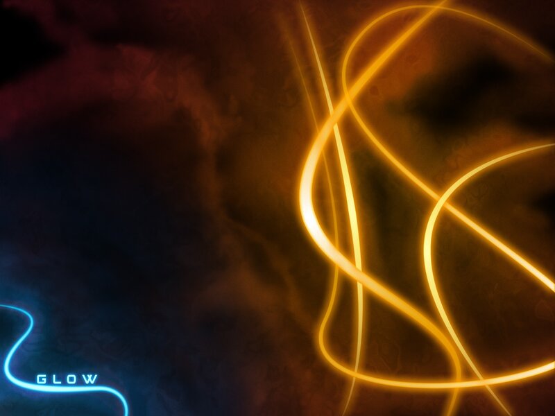 Glowing abstract lines