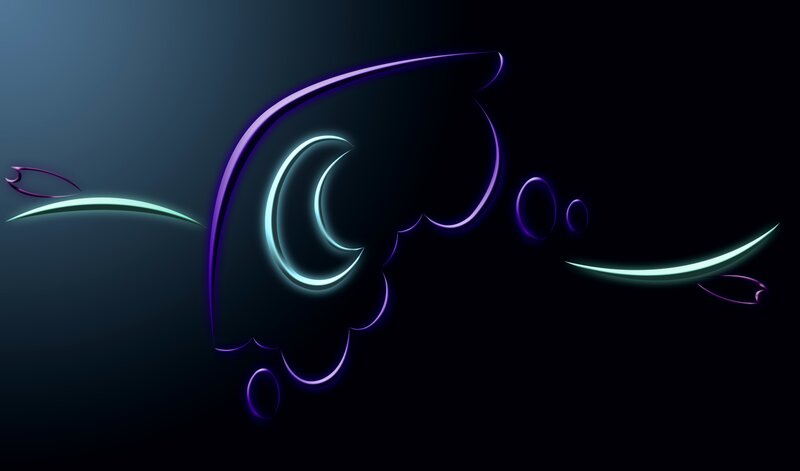 glowing abstract neon design