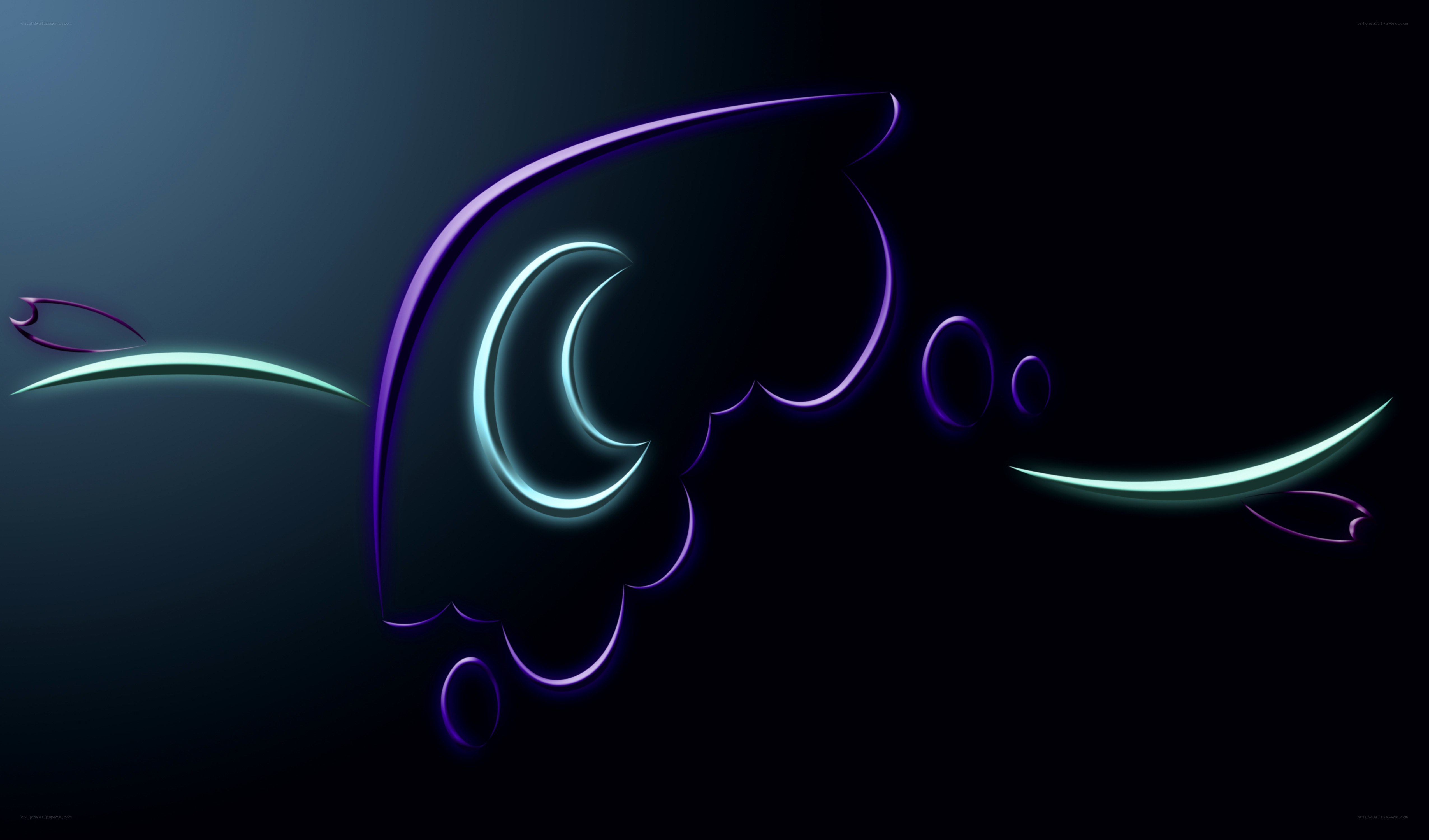 glowing abstract neon design