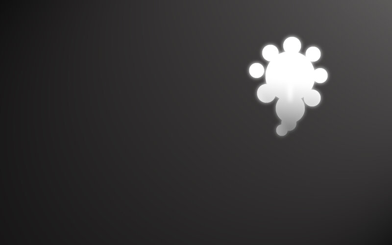 glowing abstract shape