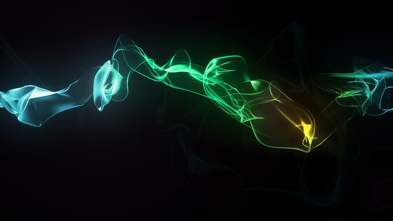 glowing abstract smoke waves
