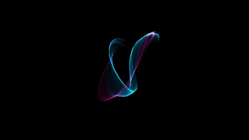 Glowing Abstract Swirl — Blue