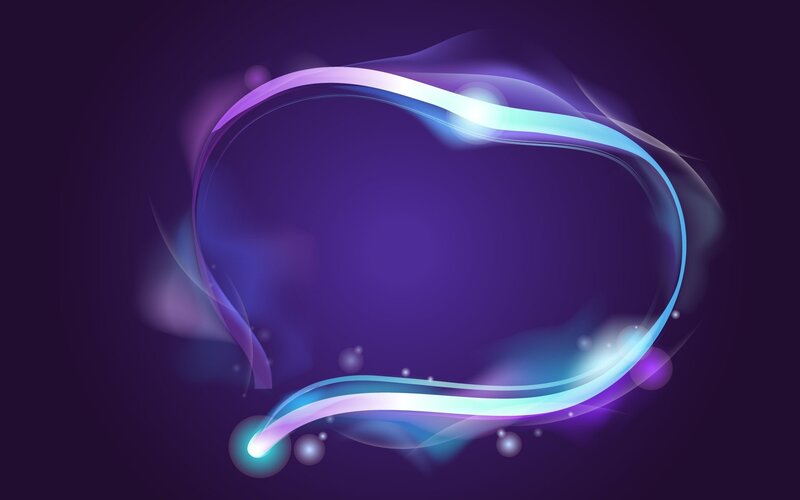 Glowing Abstract Swirl — Purple