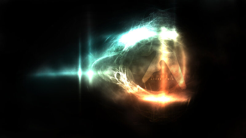 Glowing Abstract Symbol — Black