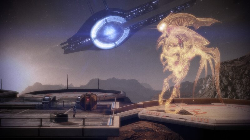 Glowing Alien Entity — Gray
