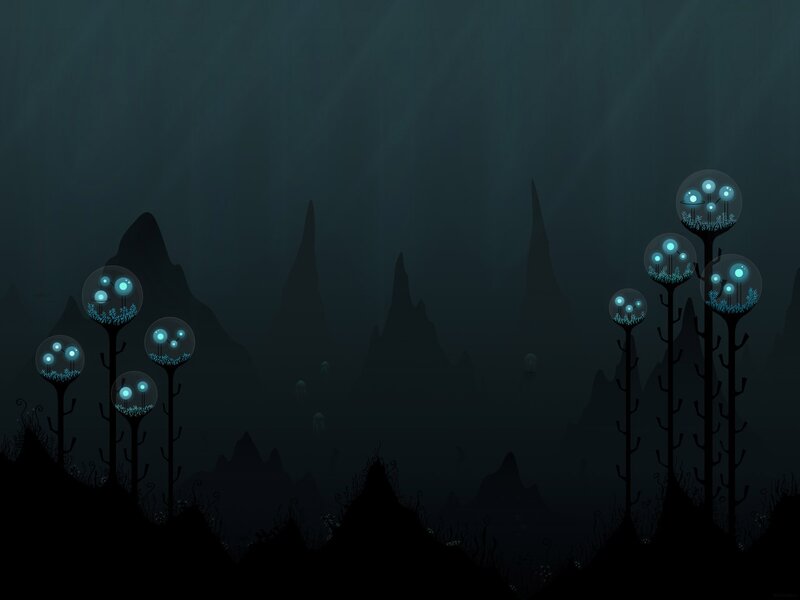 Glowing Alien Plants