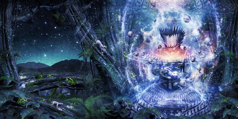 Glowing Alien Throne