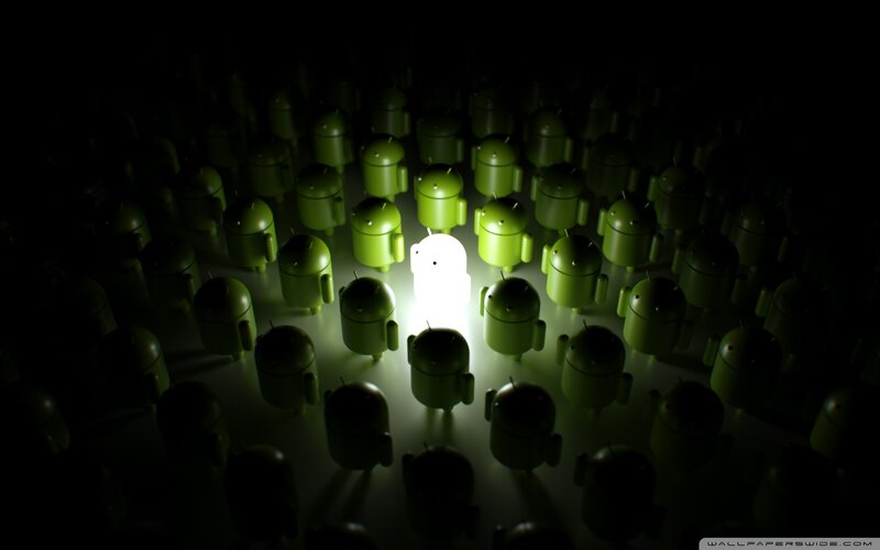 Glowing Android Figure