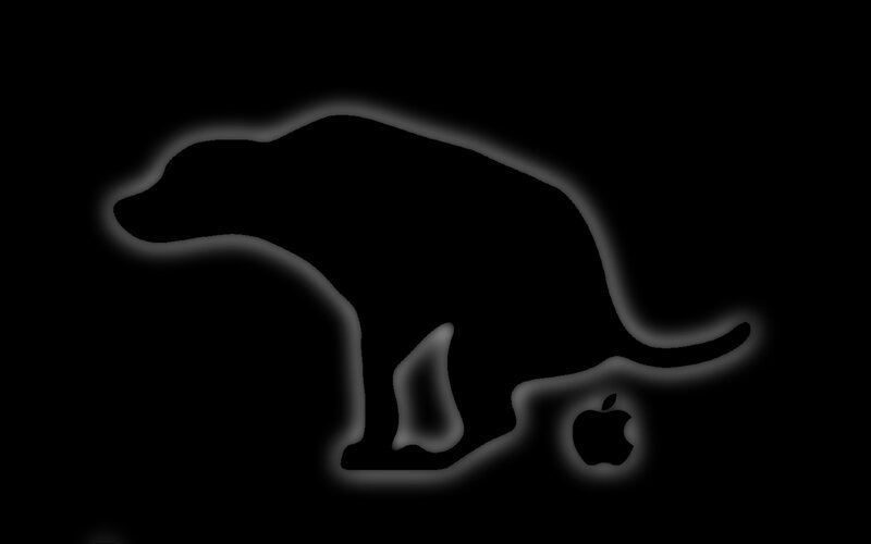 glowing animal outline with apple logo