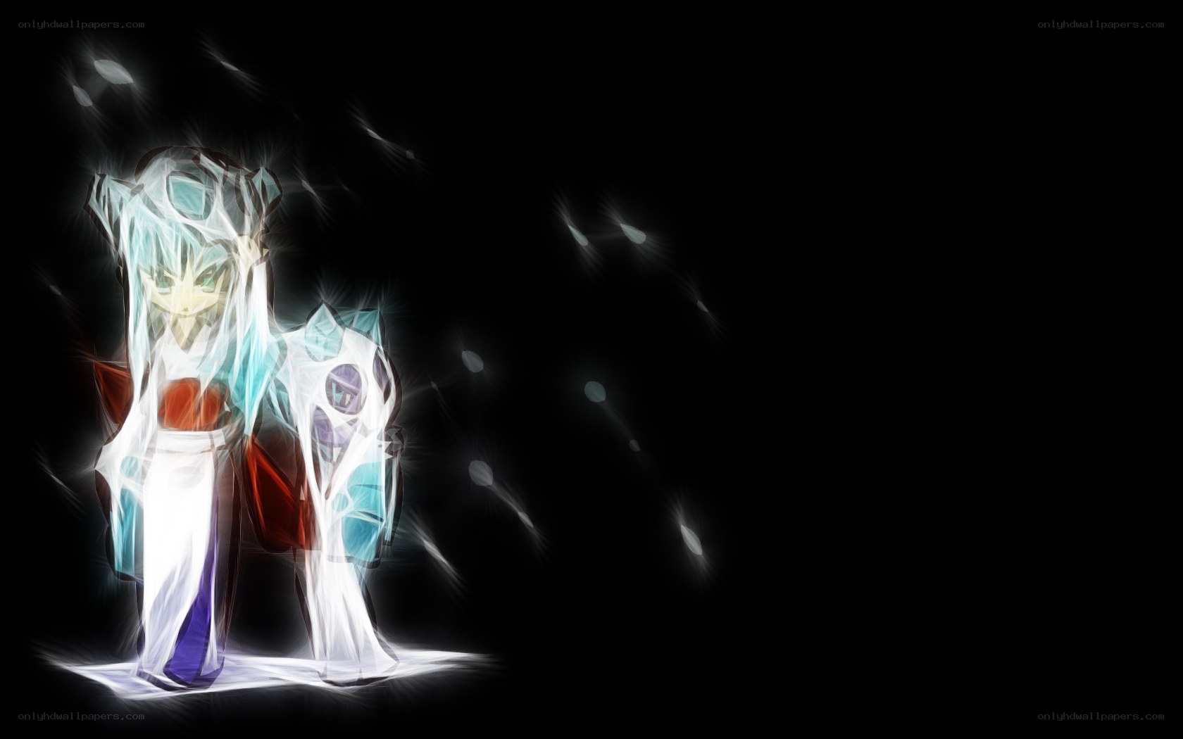 glowing anime character art