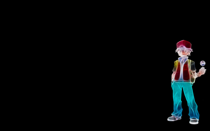 glowing anime character