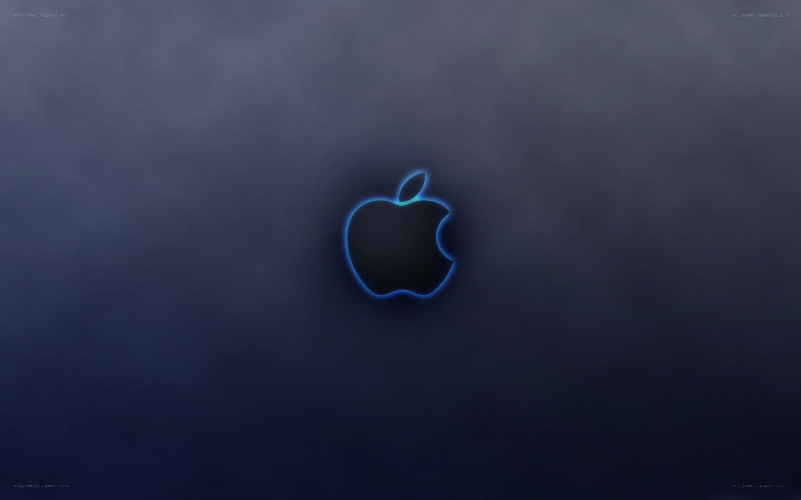 glowing apple logo