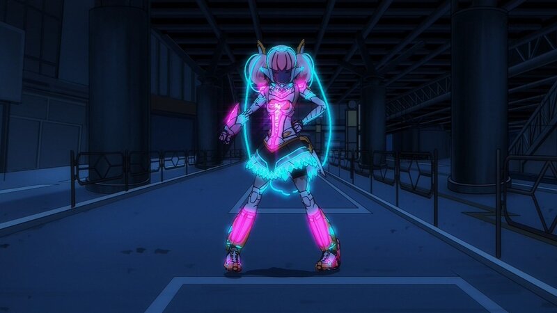 Glowing Armored Character