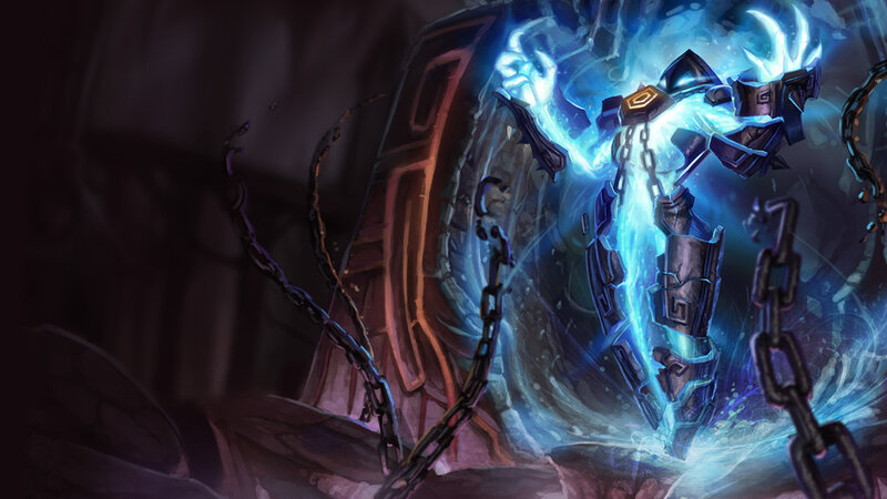 Glowing Armored Figure — Blue